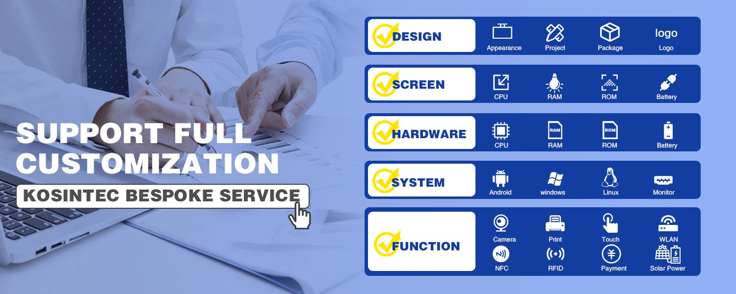 Integrated Functions and Peripherals for Restaurant self ordering kiosk