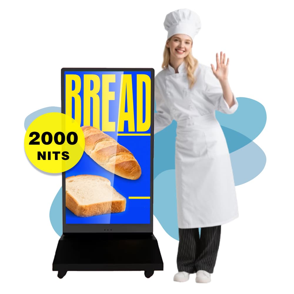 55 Inch for Outdoor Kiosk Display Advantages