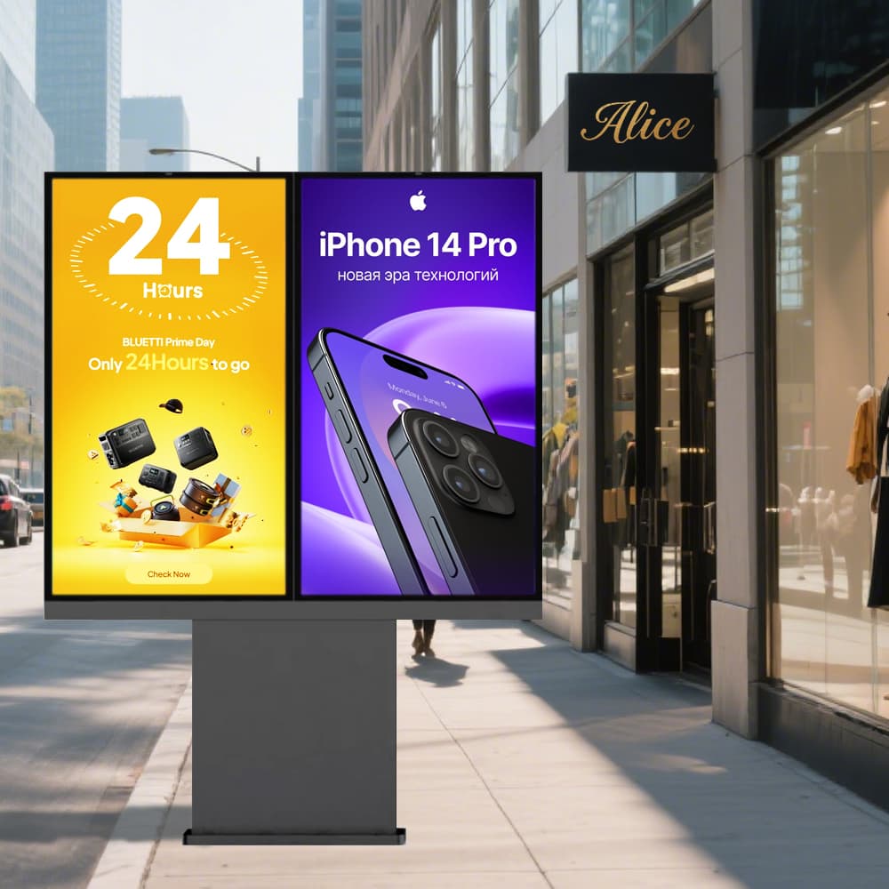 55 Inch Outdoor Kiosk Display Applications