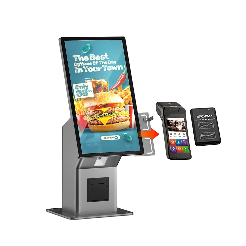 32 inch self ordering kiosk payment methods