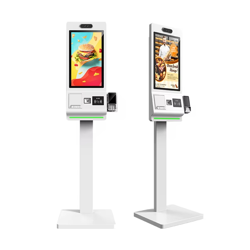 Fast Restaurant Ordering System Desktop Touch Stand Screen Health Kiosk