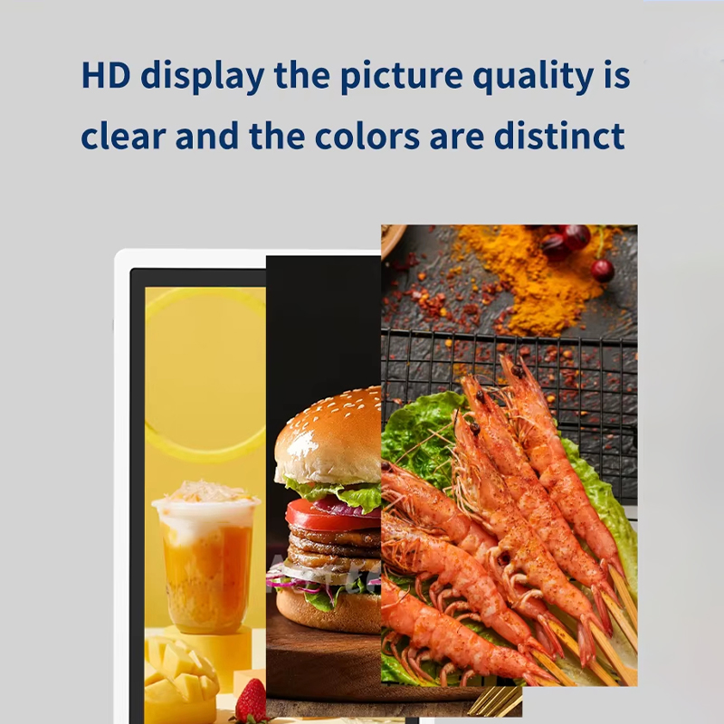 Fast Restaurant Ordering System Desktop Touch Stand Screen Health Kiosk