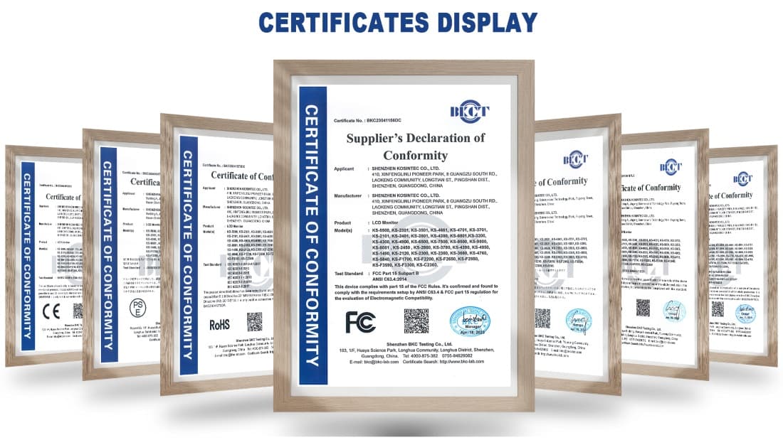 Kosintec Kiosk & Digital Signage Certificate