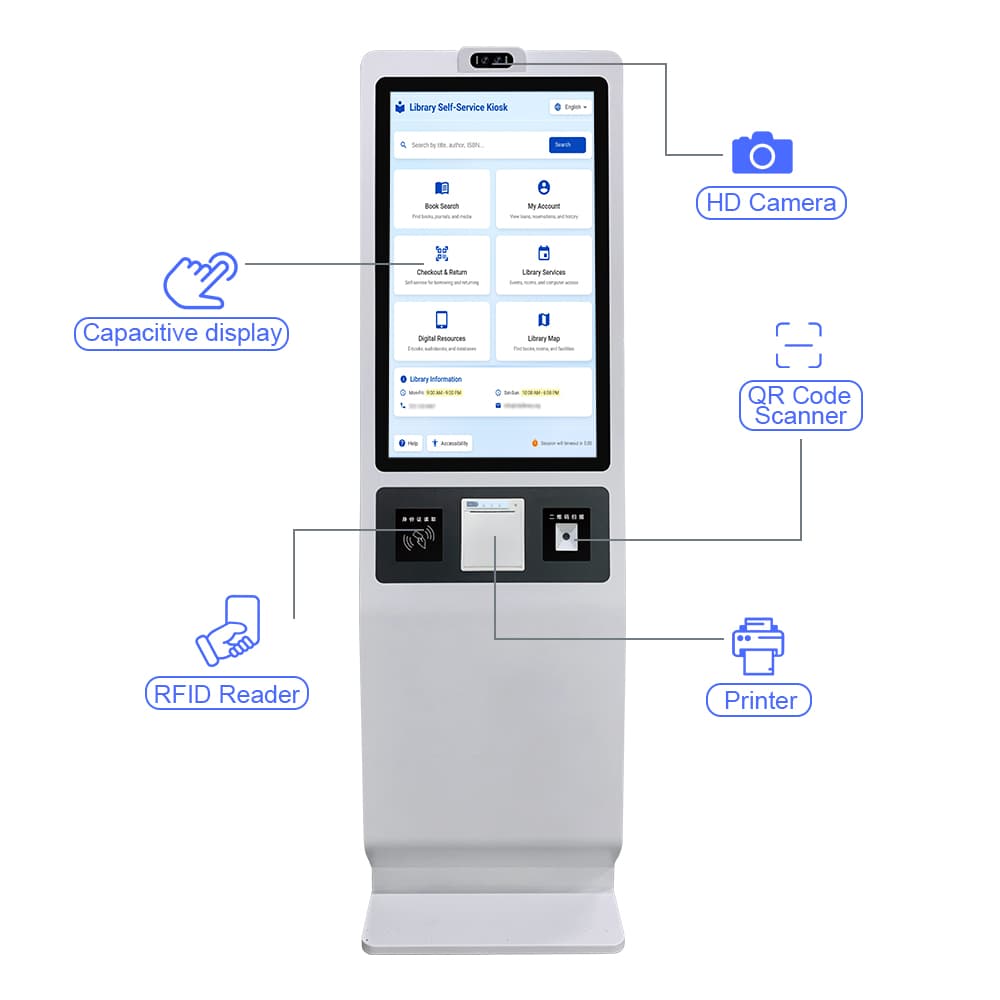 Revolutionizing Healthcare Workflow High Performance Touch Screen Kiosk for Hospital Efficiency
