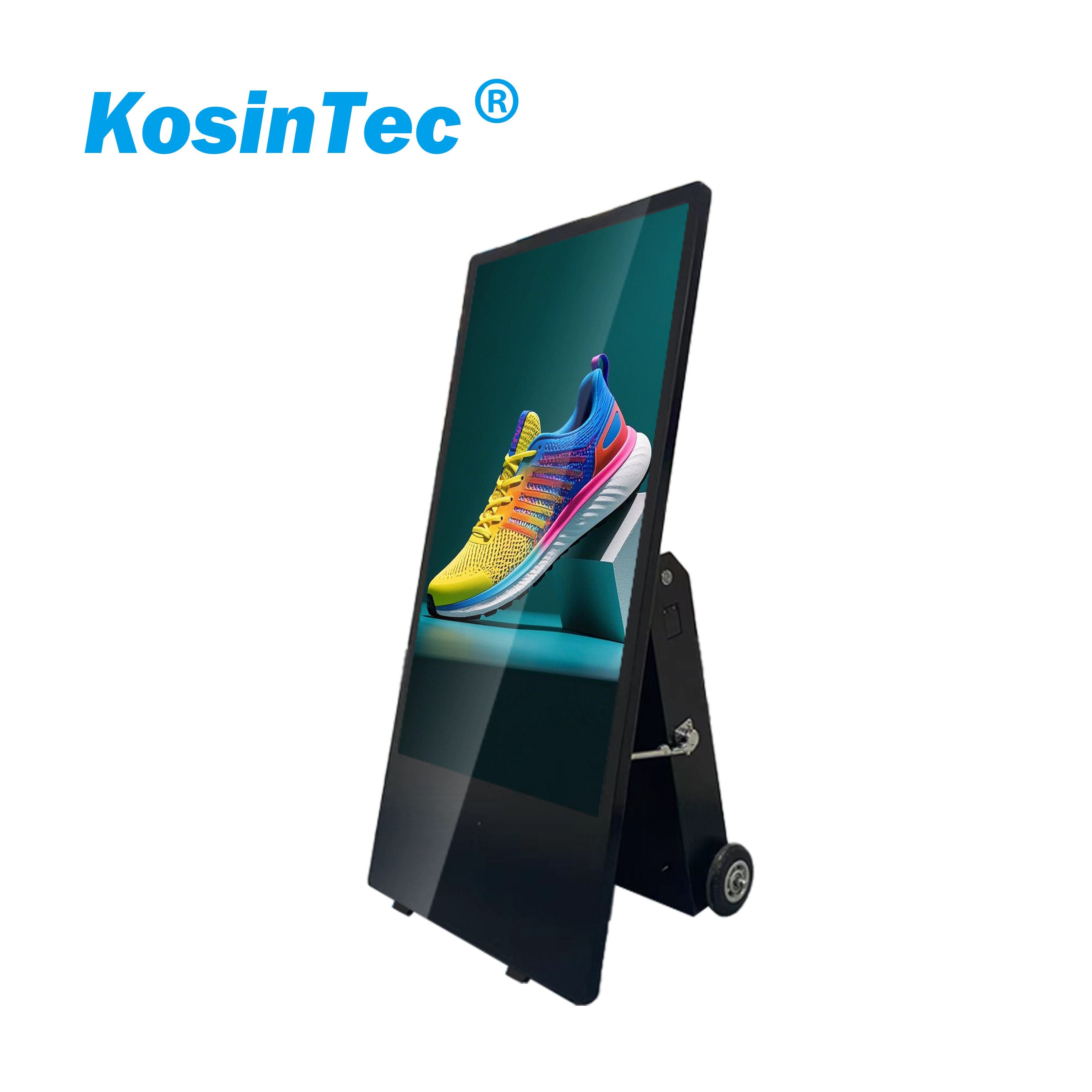 Advantages of portable battery powered digital advertising kiosk