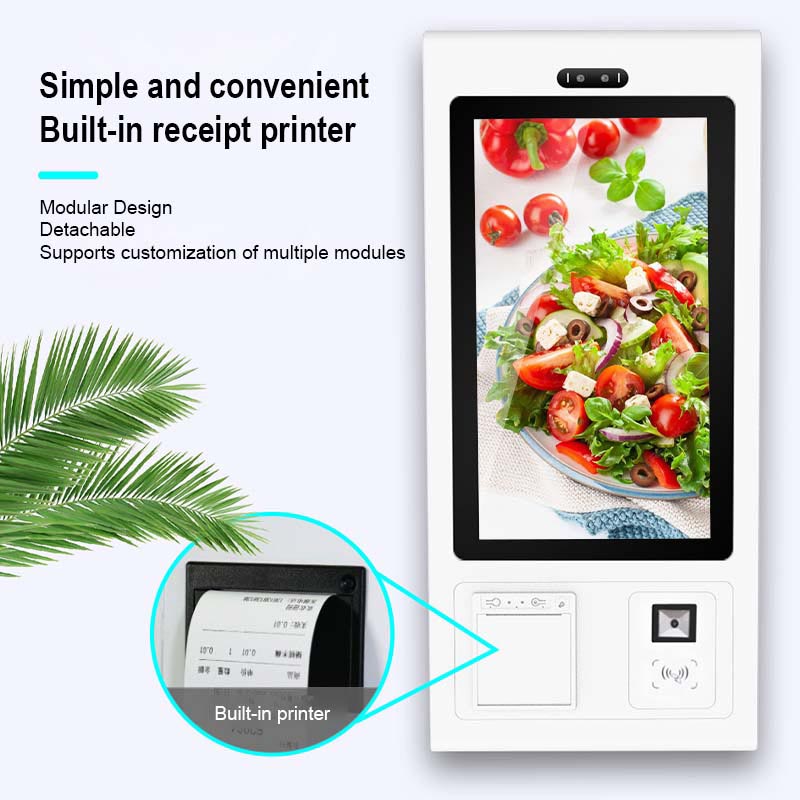 32-inch Modular Self-Service Ordering Kiosk: Customizable Design, Built-in Printer & Multi-Payment Support for F&B/Retail Efficiency