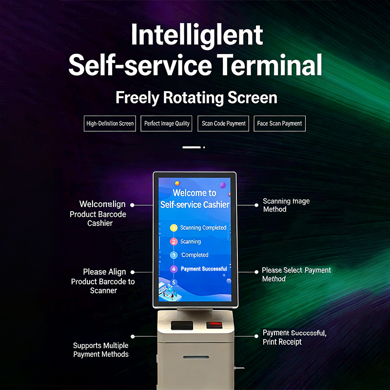 Unmanned Self-Service Ticketing & Checkout Terminal: HD Capacitive Screen, Multi-Payment Support & Cloud Data Sync for Efficient Venue Operations