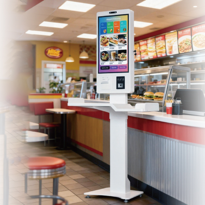 All-in-One Self-Service Touch Kiosk: Order, Pay & Print in One Device
