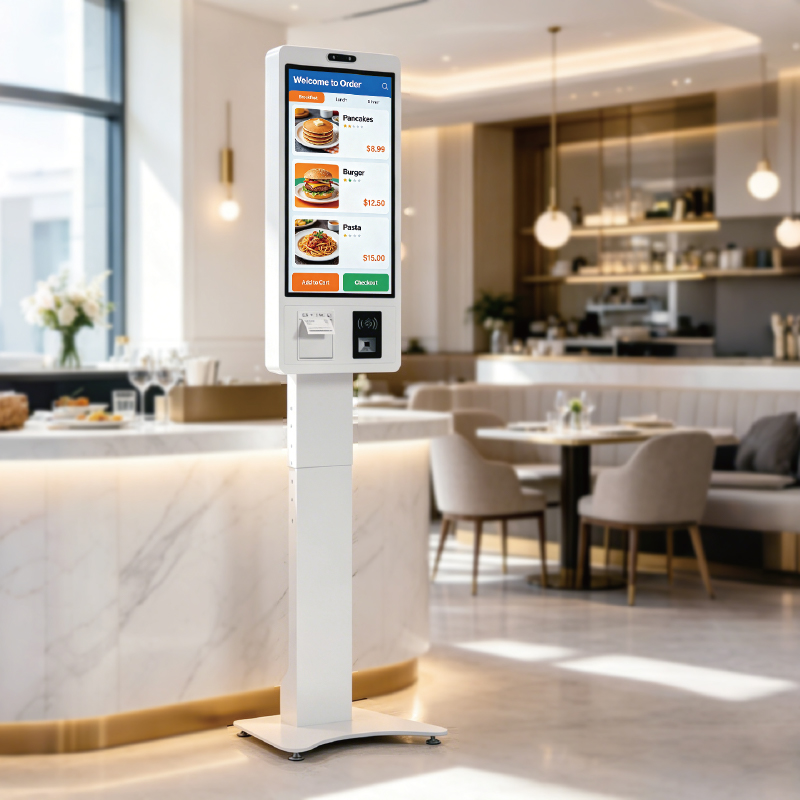 All-in-One Self-Service Touch Kiosk: Order, Pay & Print in One Device