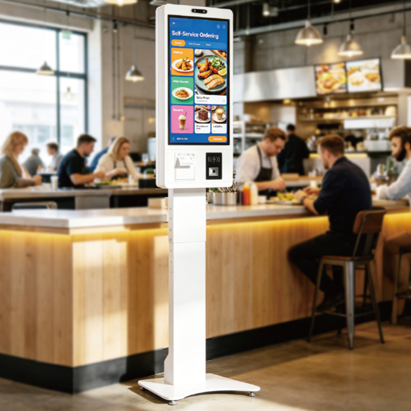 All-in-One Self-Service Touch Kiosk: Order, Pay & Print in One Device