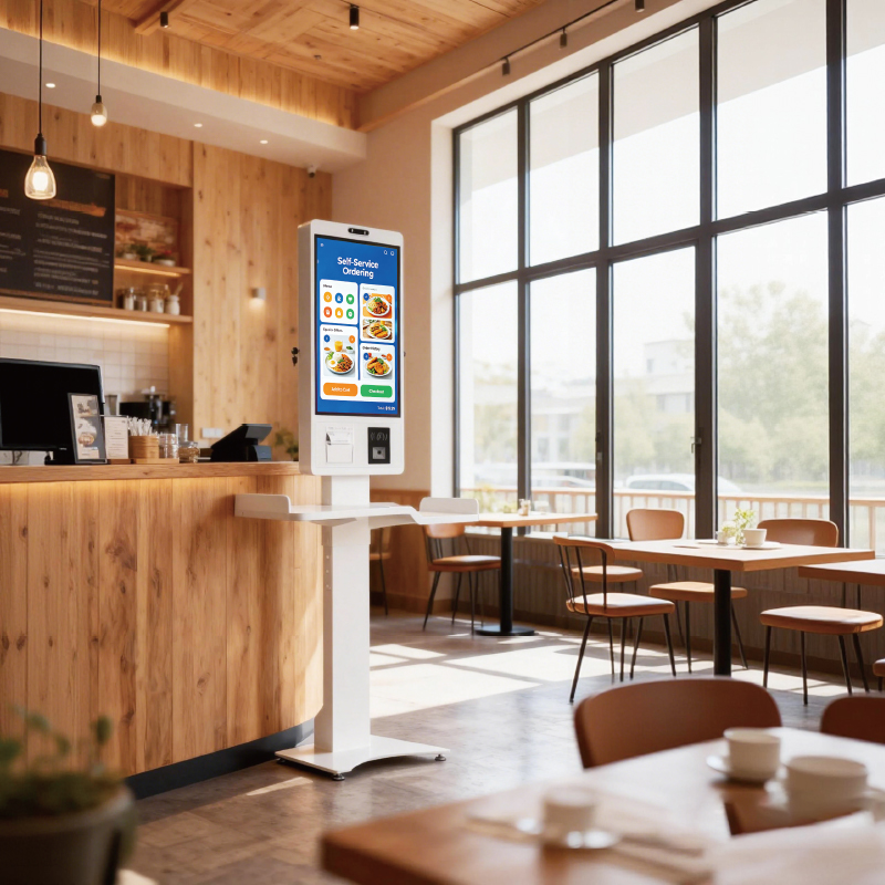 All-in-One Self-Service Touch Kiosk: Order, Pay & Print in One Device