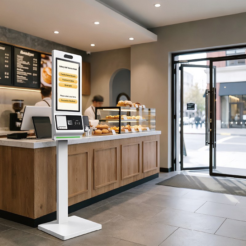 Industrial-Grade Self-Ordering Kiosk for QSR & Fast-Casual Restaurants