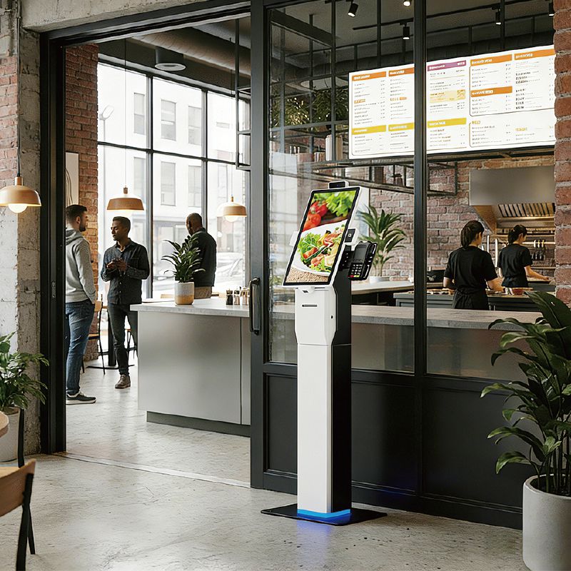 All-in-One Self Ordering Touch Kiosk for Restaurants: Order, Queue, Pay & Manage Products