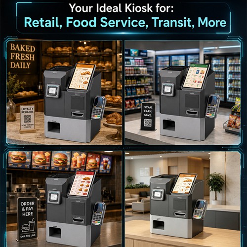 Desktop Touch Screen Self-Service Kiosk