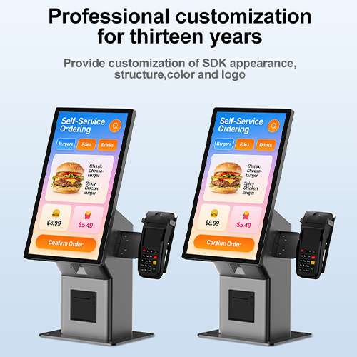All-in-One Self Ordering Payment Kiosk | 10-Point PCAP Anti-Glare Touch Screen