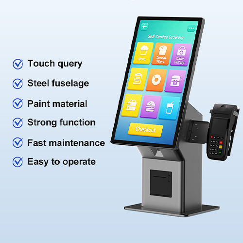 All-in-One Self Ordering Payment Kiosk | 10-Point PCAP Anti-Glare Touch Screen