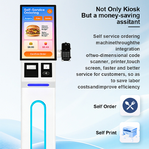 Premium Fine Dining Self Order Kiosk with Multi-Language & Loyalty System