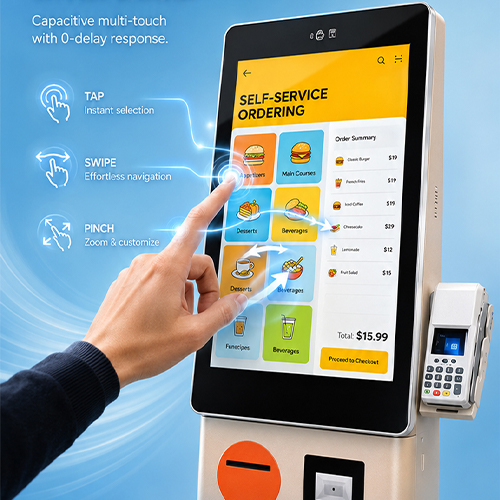 BBQ Restaurant Self Order Kiosk with Meal Customization & Special Order Notes