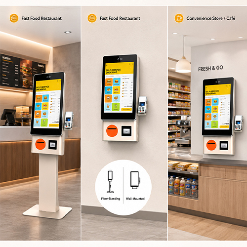 BBQ Restaurant Self Order Kiosk with Meal Customization & Special Order Notes